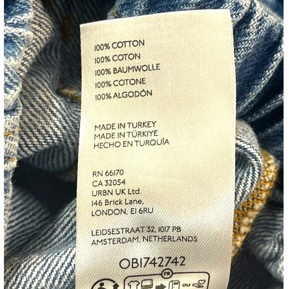 Maeve by Anthropologie Puff Sleeve Cropped Denim Jacket β Size M - Picture 9 of 12